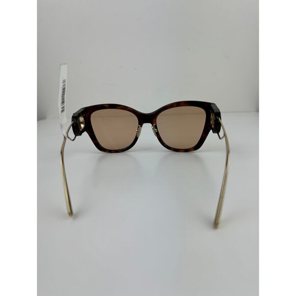 CHRISTIAN DIOR CD Montaigne Light Havana Brown Gold / Brown Sunglasses RARE NEW - Picture 6 of 11
